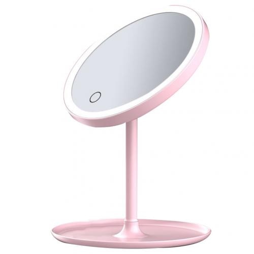 LED Professional Lighted Mirror With Light for makeup Adjustable Light Touch Screen Table Make-up Led Mirror Eyelash Brush