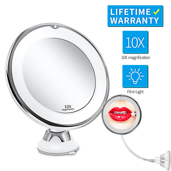 LED Mirror Makeup Mirror with LED light vanity Mirror 7X Magnifying Mirror LED Miroir Grossissant Magnifying Dropshipping Vip