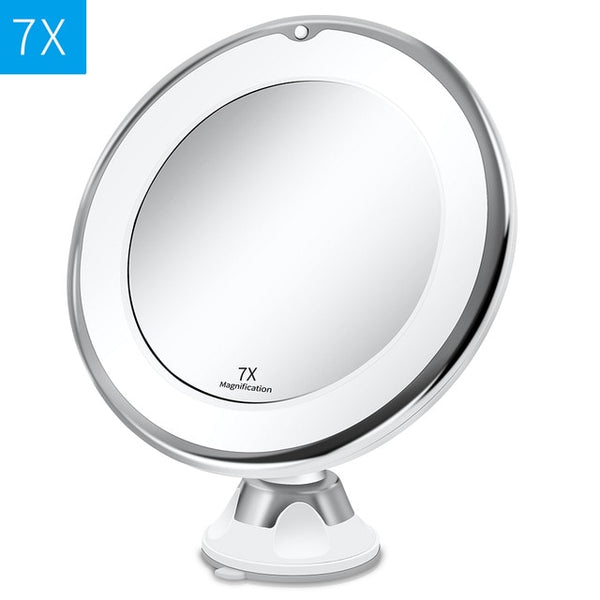 Makeup Vanity Mirror With 10X Lights LED Lighted Portable Hand Cosmetic Magnification Light up Mirrors VIP Dropshipping