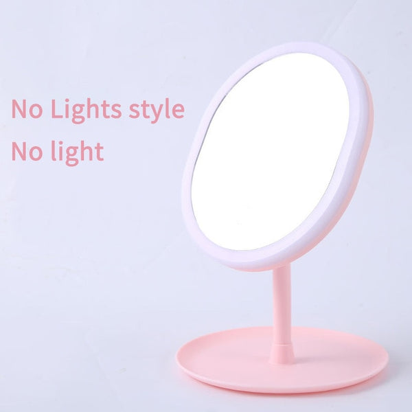 Led Makeup Mirror M007 Smart Touch Control Lighted Makeup Vanity Stand Up Desk Ring Light Mirror Led Vanity Mirror USB Use