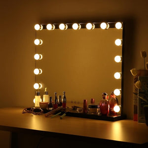 17 LED Cosmetic Hollywood Makeup Mirror With Light LED Bulbs Vanity Beauty Dressing Room