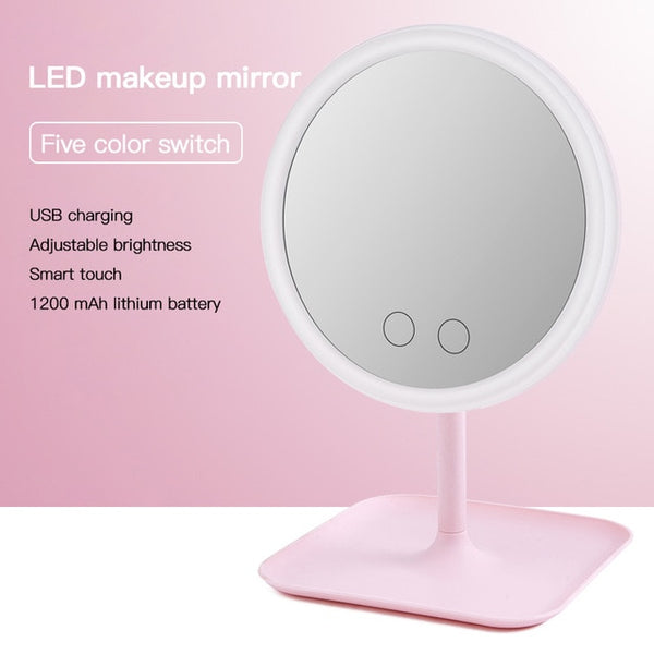 Makeup mirror with led light Dressing table mirror beauty ring light mirror Beauty Tools For Photo fill light small mirrors